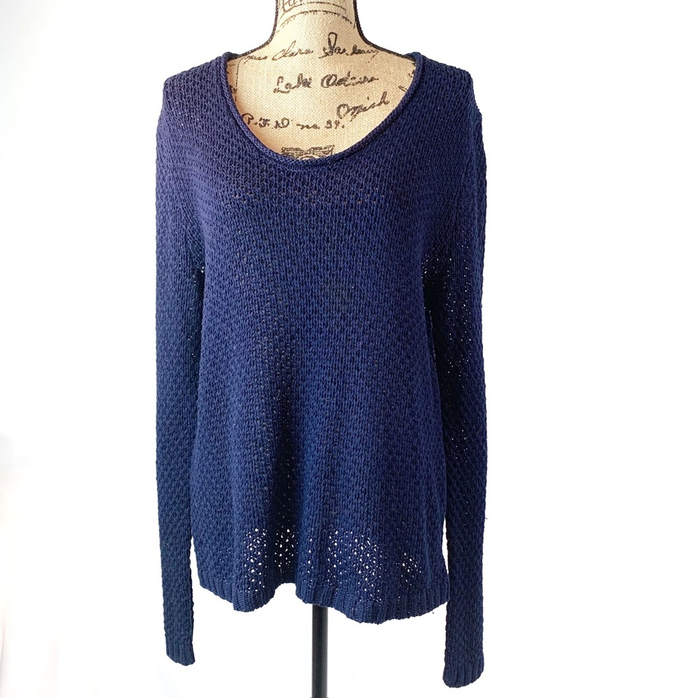 Gap Navy Knit Pullover Sweater